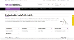 Desktop Screenshot of nuzky-kadernicke.cz