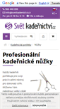 Mobile Screenshot of nuzky-kadernicke.cz